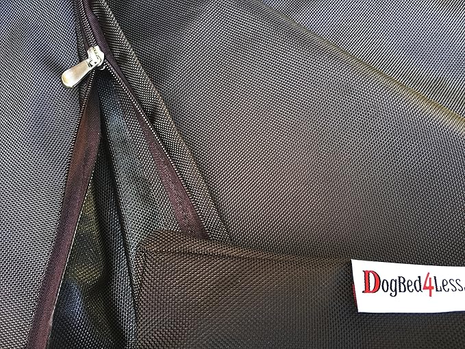 Dogbed4less XL Orthopedic Gel Cooling Memory Foam Dog Bed for Large Pet, Waterproof Liner and 1680 Nylon Brown External Cover, 47X29X4 Inches (Fit 48X30 Crate)