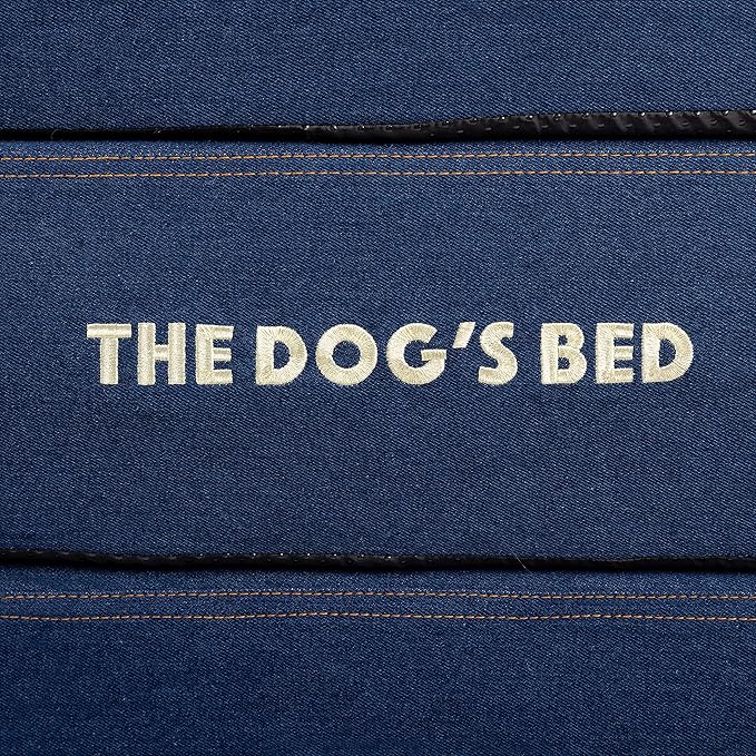 The Dog’s Bed Orthopedic Memory Foam Dog Bed, XL Blue Denim, Pain Relief for Arthritis, Hip & Elbow Dysplasia, Post Surgery, Lameness Supportive, Calming, Waterproof Washable Cover Veterinary Approved