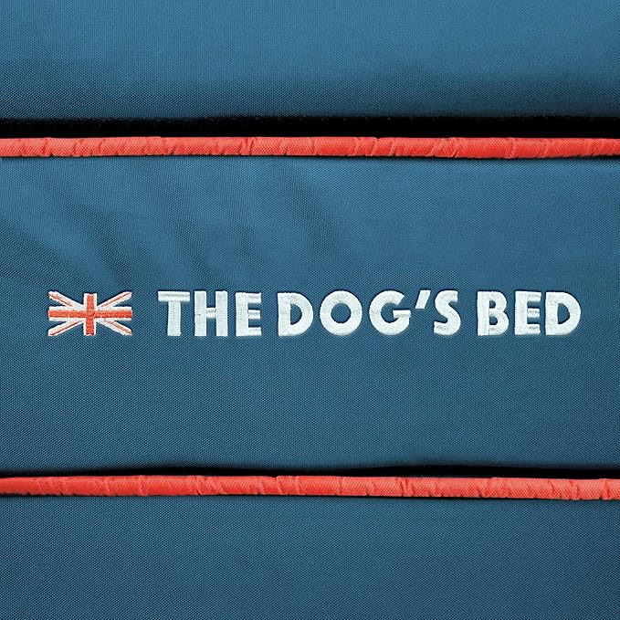 The Dog’s Bed Orthopedic Memory Foam Dog Bed XXXL Blue Oxford with Red Trim UK Flag, Pain Relief for Arthritis, Hip & Elbow Dysplasia, Post Surgery Supportive, Waterproof Washable, Veterinary Approved