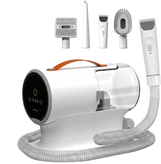 AIRROBO Dog Grooming Vacuum Kit,12000Pa Strong Pet Vacuum for Shedding,Grooming Hai,Quiet,PG100,2L Large Capacity