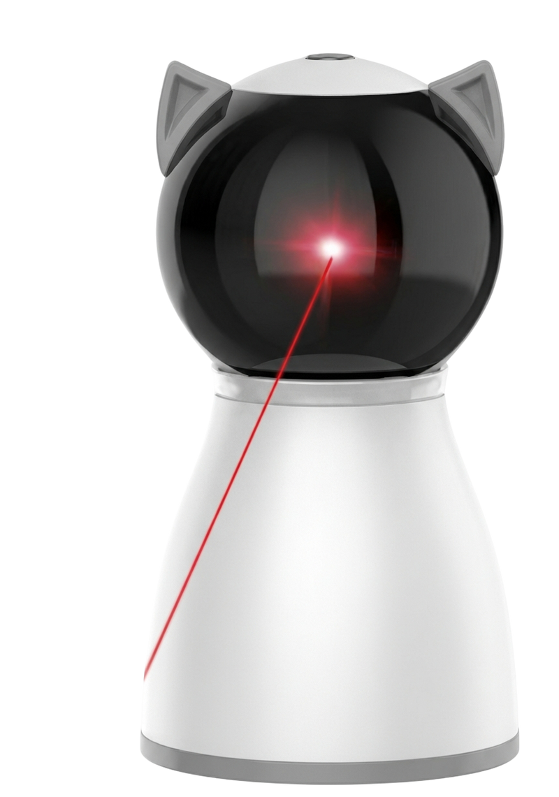 YVE LIFE Laser Cat Toys for Indoor Cats,The 4th Generation Real Random Trajectory Motion Activated Rechargeable Automatic Cat Laser Toy,Interactive Cat Toys for Bored Indoor Adult Cats/Kittens(White)